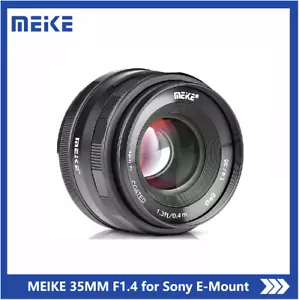 Meike 35mm F1.4 Large Aperture Manual Focus APS-C for Sony E NEX 3 5 A5000 A5100 - Picture 1 of 7
