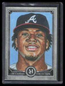 2020 Topps Museum Collection Canvas Collection Reprints ccr5 Ronald Acuna Jr.