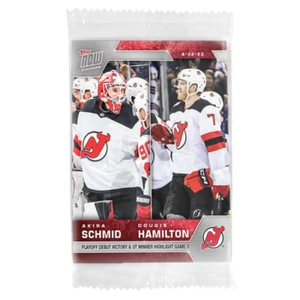 22/23 Topps Now NHL Sticker 371 AKIRA SCHMID DOUGIE HAMILTON NJ DEVILS PRESALE - Picture 1 of 1