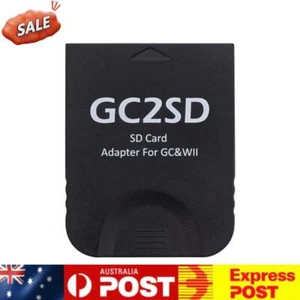 Memory Card Adapter Plug and Play for GameCube Game Consoles (Black) Hot - Zdjęcie 1 z 7