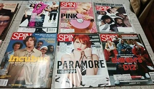 Vintage Spin Magazine Lot ~ Red Hot Chili Peppers, Eminem,Paramore,Incubus,Pink - Picture 1 of 7