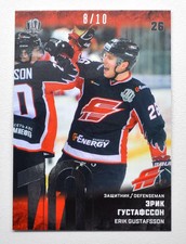 2018-19 Sereal Premium KHL 2017-18 SILVER Foil #AVG-004 Erik Gustafsson 08/10