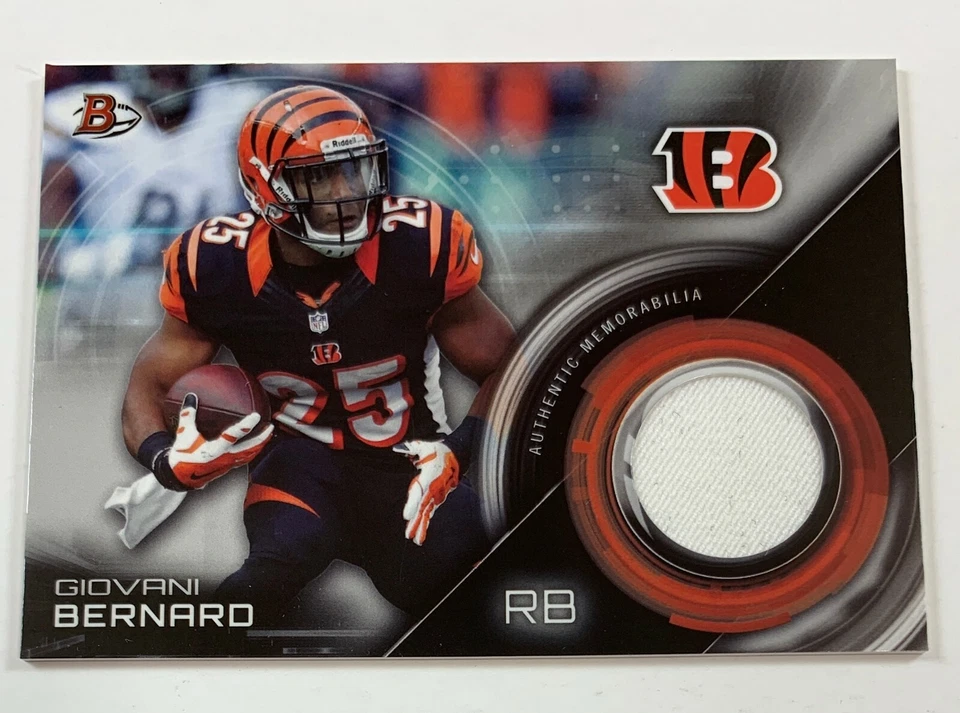 2015 Bowman Giovani Bernard Authentic Memorabilia Relic Card  FRA10 - Image 1 of 2