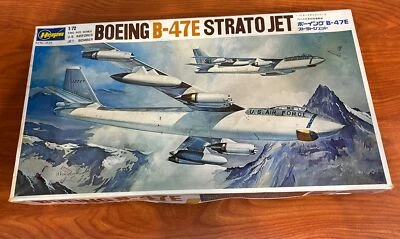Vintage Hasegawa Boeing U.S. Air Force B-47E STRATO JET Plastic Model Kit CV JD - Image 1 of 4