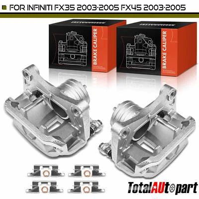 2x Disc Brake Caliper w/ Bracket for Infiniti FX35 FX45 03-05 Front Left & Right - Image 1 of 4