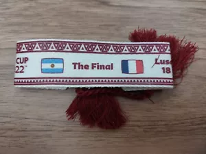 Armband FIFA World Cup 2022 Qatar #64 Final Argentina vs France Messi Mbappe - Bild 1 von 2