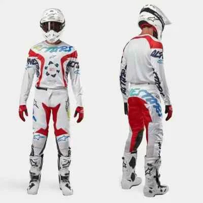 Juego de equipo de carreras de motocross Alpinestars Techstar 2025 jersey/pantalones combo traje MX Foto 1 de 4