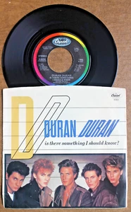 DURAN DURAN P/S 45: IS THERE SOMETHING I SHOULD KNOW - CAPITOL 5233 -1984- VG++ - Picture 1 of 2