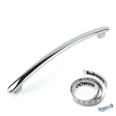M4TEC Chrome Kitchen Cabinet Door Handles Cupboard Drawer Bedroom Furniture Pull - Image 1 of 4