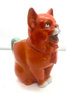 Schafer and Vater Germany Art Deco Creamer Jug or Pitcher Figural Orange Cat - Picture 1 of 24