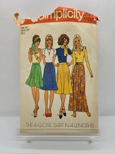 Vintage Simplicity 6746 Misses’ Schrägrand in 4 Längen & Bindemuster Größe 14 - Bild 1 von 2