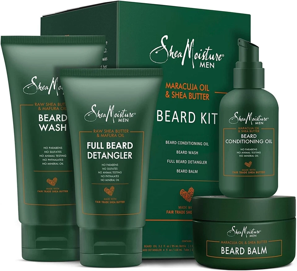 SheaMoisture Complete Beard Styling Set - Maracuja & Shea Oils  x 4 - Image 1 of 4