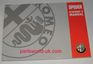 Owners handbook - Alfa Romeo 916 Spider 2003 Text = English - Picture 1 of 1