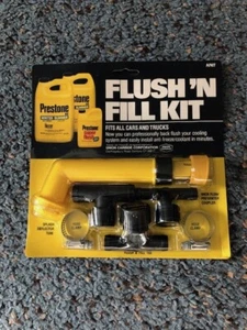 PRESTONE FLUSH'N FILL Radiator Flush Cleaning Kit FITS for ALL Cars and Trucks  - Picture 1 of 2