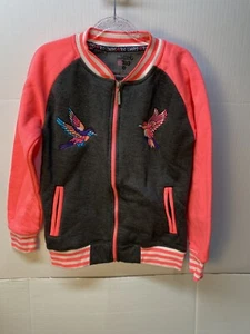 Limited Too Follow Your Dreams Girls Varisty Jacket Size 12 - Picture 1 of 6