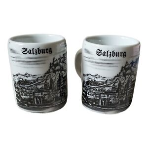 Lilien Porzellen Austria 2.5" Mini Coffee Mugs Espresso Shot Glass Salzburg 10