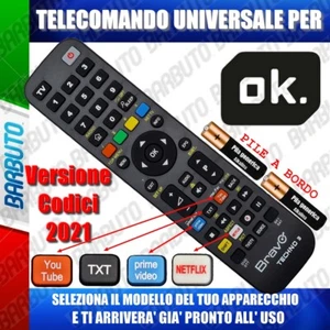 TELECOMANDO UNIVERSALE PER TV OK SELEZIONA IL TUO MODELLO E LO RICEVERAI PRONTO - Foto 1 di 245