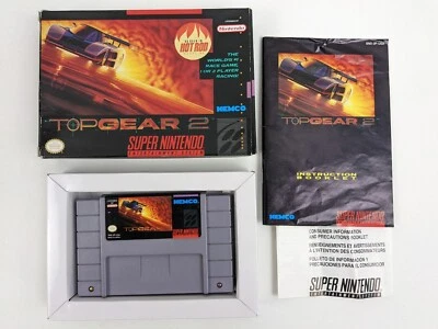 Top Gear 2 (Super Nintendo Entertainment System, 1993) SNES Complete CIB TESTED - Image 1 of 4