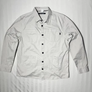 Chaqueta Camisa Dutch Bros Para Hombres L Caqui L L Empleado Utilidad Abotonada - Imagen 1 de 15