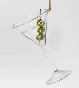 Wondershop Olive Martini Vacaciones Cóctel Árbol de Navidad Adorno NUEVO - Imagen 1 de 3