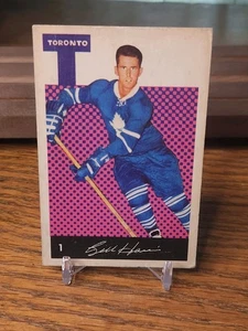 William (Billy) Harris Toronto Maple Leafs 1962-63 Parkhurst Card #1 Vintage - Foto 1 di 4