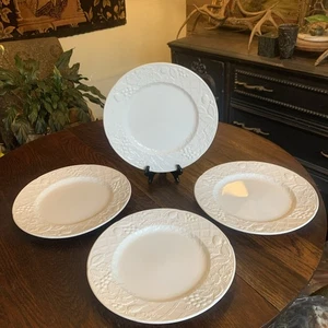 "Juego de cuatro platos de cena Mikasa English Countryside blancos DP900 grandes de 11,5"" nuevos" - Imagen 1 de 19