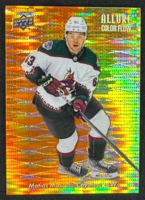 2023-24 UD Allure Matias Maccelli Color Flow Orange-Yellow Spectrum /199 #CF-25 - Image 1 of 2