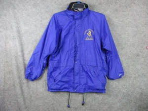 Rawlings Jacket Mens Medium Blue Gilroy High School Band Colorguard Windbreaker - Picture 1 of 16