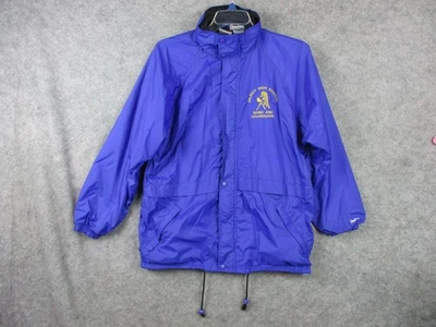 Rawlings Jacket Mens Medium Blue Gilroy High School Band Colorguard Windbreaker - Image 1 of 4