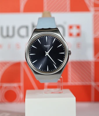 Limited Swiss Swatch Skin Irony  SYXS118 Skindream Light Blue New 38MM Stainless - Image 1 of 4