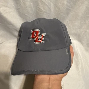 Cappello Berretto Baseball Davenport University Adidas Climalite Regolabile Grigio - Foto 1 di 5