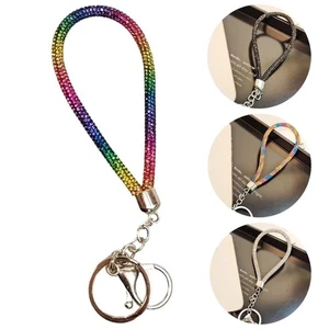 Keychain Rhinestone Phone Lanyard Bling Bling Hanging Cord Phone Accessories - Photo 1 sur 18