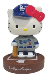 Hello Kitty 2014 SGA Los Angeles LA Dodgers MLB Bobblehead  Collectible No Box - Picture 1 of 5