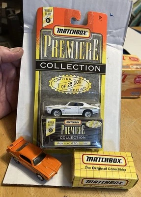 Matchbox Premiere 1/25000 Series 6 White Pontiac GTO Judge Plus Super fast W Box - Image 1 of 4