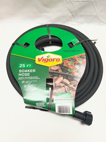 Vigoro 3/8 in. x 25 ft. Heavy-Duty Garden Drip Irrigation Soaker Water ...