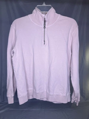 Mod-O-Doc Mujer Rosa Claro Rubor Algodón QTR Cremallera Terry Sudadera Talla Pequeña Foto 1 de 4