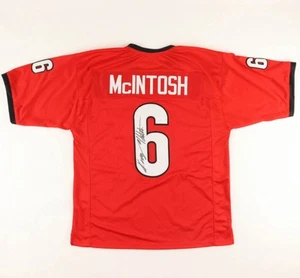Kenny McIntosh Signed Jersey Custom Red Georgia Bulldogs Size LX - Picture 1 of 3