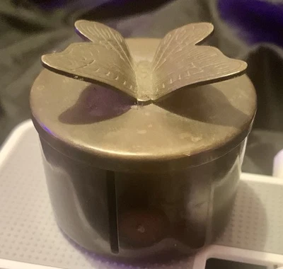 Caja de baratija mariposa vintage/rollo de sello/joyero Foto 1 de 4