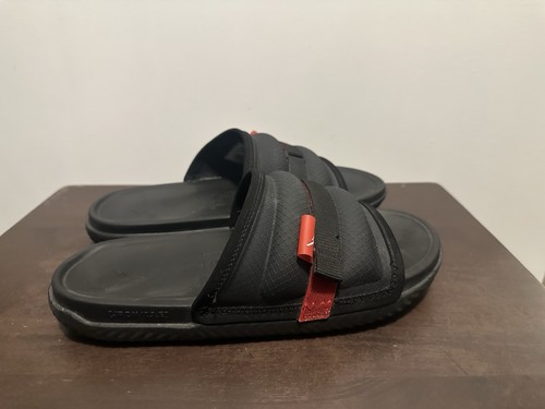 Sandali Nike Air Jordan Super Play neri rossi universitari slides taglia 10 DM1683 001