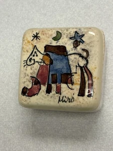 Hand Painted Miro Ceramic Horse Trinket Box - Picture 1 of 8