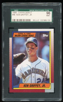 Дебют 1990 Topps Major League 1989 No46 Ken Griffey, Jr. SGC 96 - Изображение 1 из 2