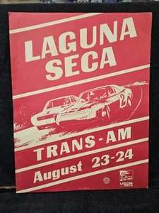Vintage Laguna Seca Trans-AM Poster Anfang 70er Jahre - Bild 1 von 9