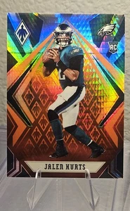 2020 Panini Phoenix Jalen Hurts #114 Fire Burst RC Rookie Eagles - Picture 1 of 2