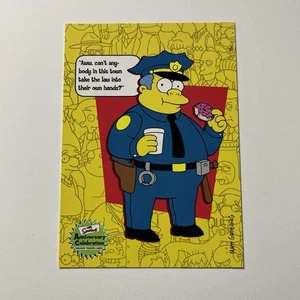 Tarjeta Inkworks The Simpsons The Establishment 2000 jefe de policía Clancy Wiggum #33 - Imagen 1 de 2