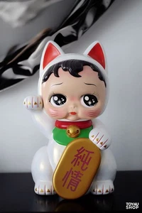 Poor Hostel Pure Love Big White Cat Pearly Lustre Version Limited Fashion Figure - Picture 1 of 9