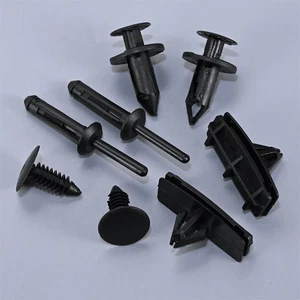 60Pcs Car Retainer Clips Auto Fasteners Push Trim Clips Pin Rivet Bumper Kit - Picture 1 of 12