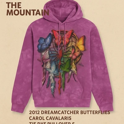 Sudadera con capucha The Mountain 2012 Dreamcatcher Butterflies Carol Cavalaris Tie Dye S Foto 1 de 4