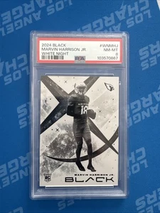 2024 Panini Black Marvin Harrison Jr. RC #WN-MHJ RC White Night SSP CASE HIT - Picture 1 of 2