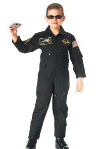 Rothco Kid's Flight Coverall With Patches - Black - Picture 1 of 1