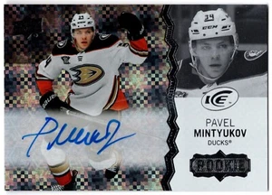 2023-24 Upper Deck Ice White Snowflake Auto PAVEL MINTYUKOV 256 Anaheim Ducks SP - Picture 1 of 1